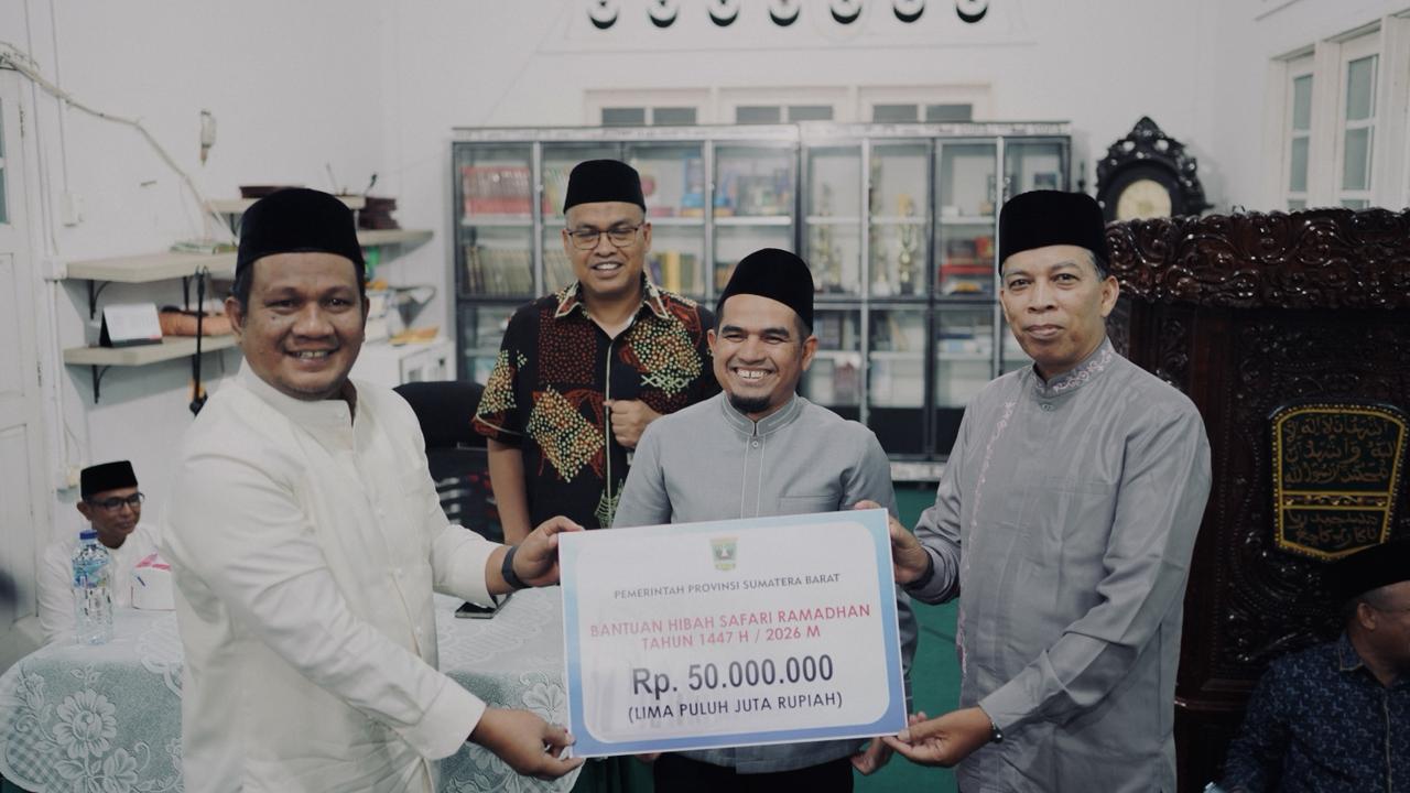 Wakil Bupati Solok Candra Dampingi TSR Provinsi Sumbar di Masjid Raya Kacang