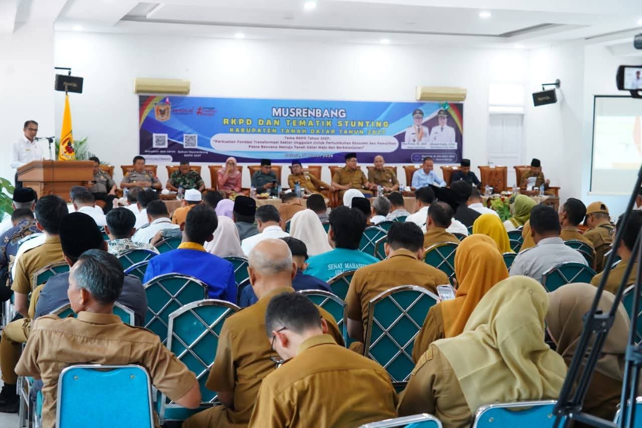 Bupati Eka Putra Buka Musrenbang RKPD dan Tematik Stunting Tahun 2027