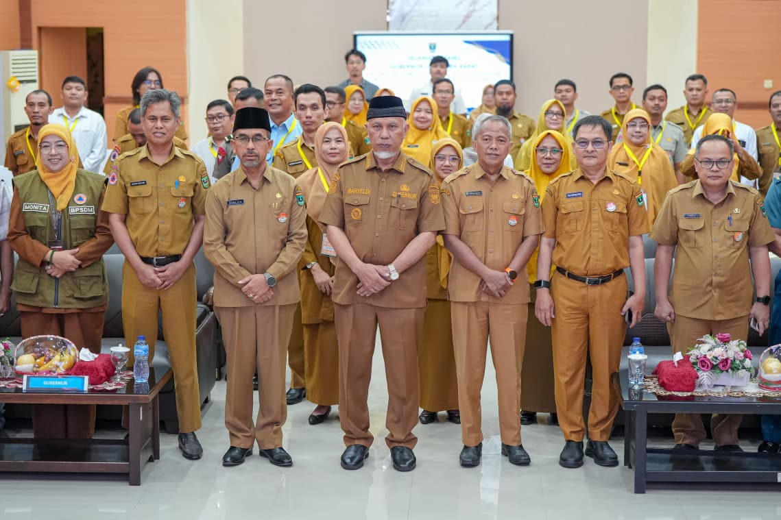 Gubernur Mahyeldi Ansharullah Buka Pelatihan Penyusunan Rencana Kontingensi Bencana di Sumatera Barat