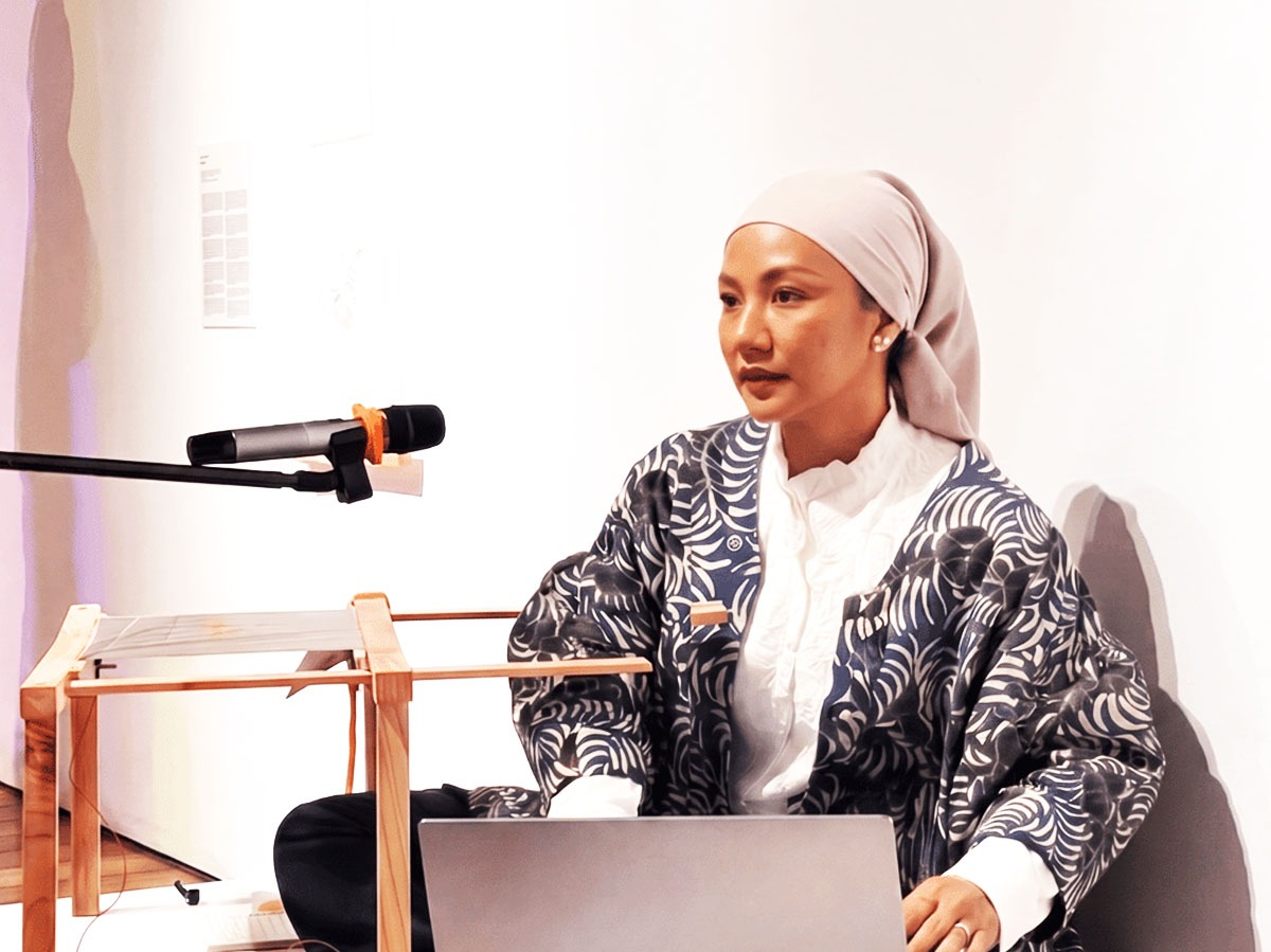 Karya Rani Jambak di Pameran IWA#4, Kolaborasi Seni Sulam Tradisional Minangkabau dan Teknologi Bunyi serta Unsur Video Mencuri Perhatian Pengunjung