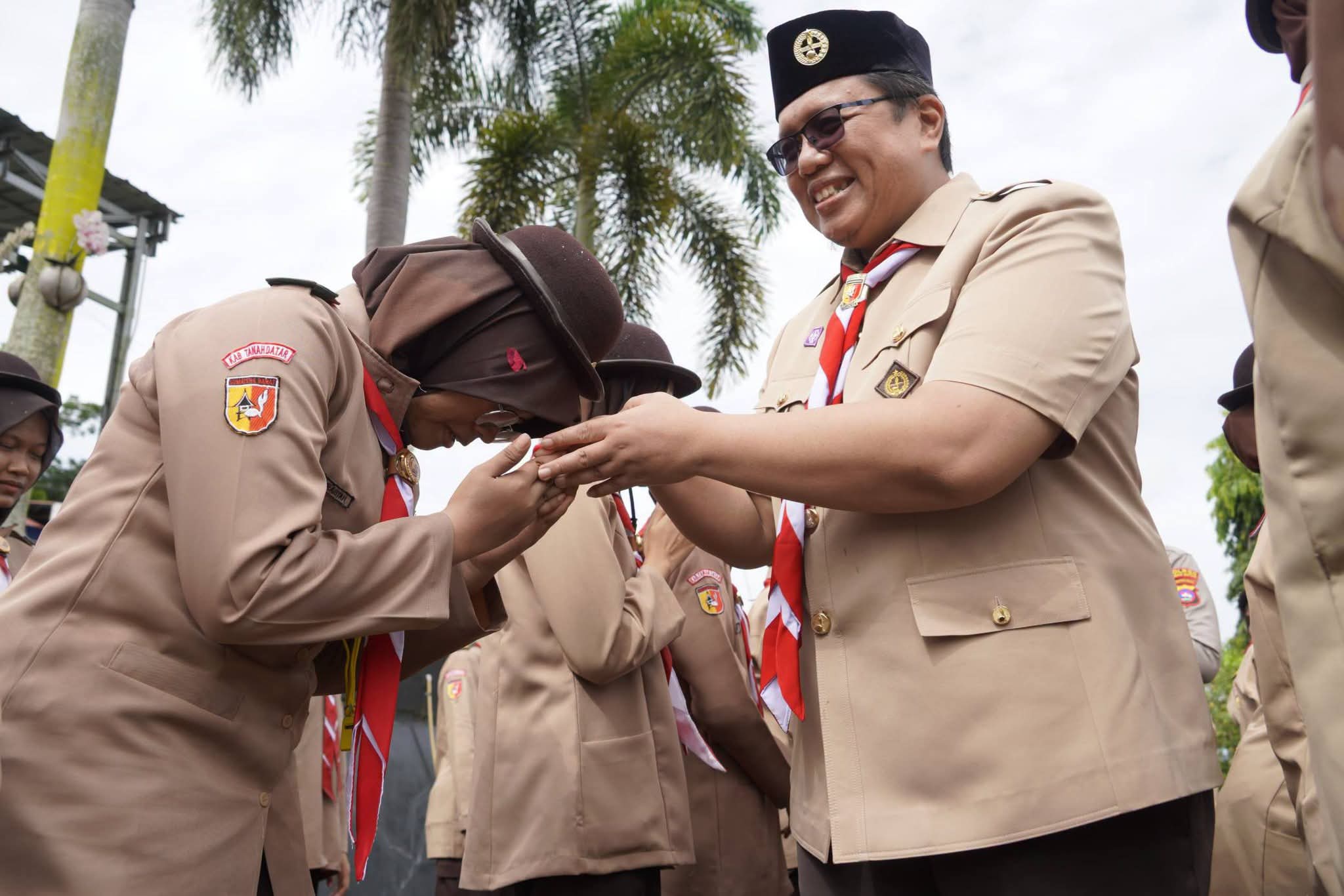 Wabup Ahmad Fadly Hadiri Pelantikan Saka Bhayangkara Polres Tanah Datar Angkatan VIII