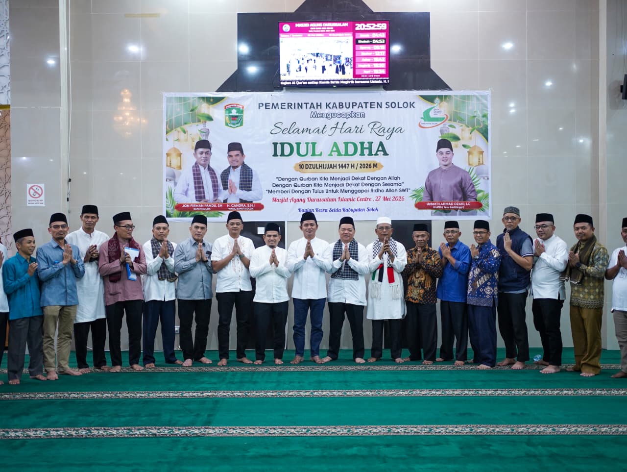 Pemerintah Kabupaten Solok Gelar Malam Takbiran Hari Raya Idul Adha 1447 H
