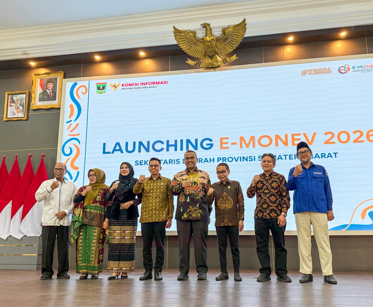 Pemerintah Kabupaten Solok Hadiri Launching Monitoring dan Evaluasi Keterbukaan Informasi Publik Tahun 2026 di Auditorium Gubernuran Sumbar