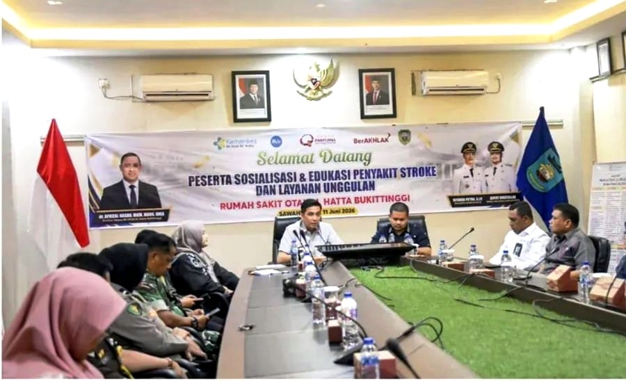 Wali Kota Sawahlunto Riyanda Putra Buka Sosialisasi Stroke dan Layanan Unggulan RS Otak M. Hatta Bukittinggi