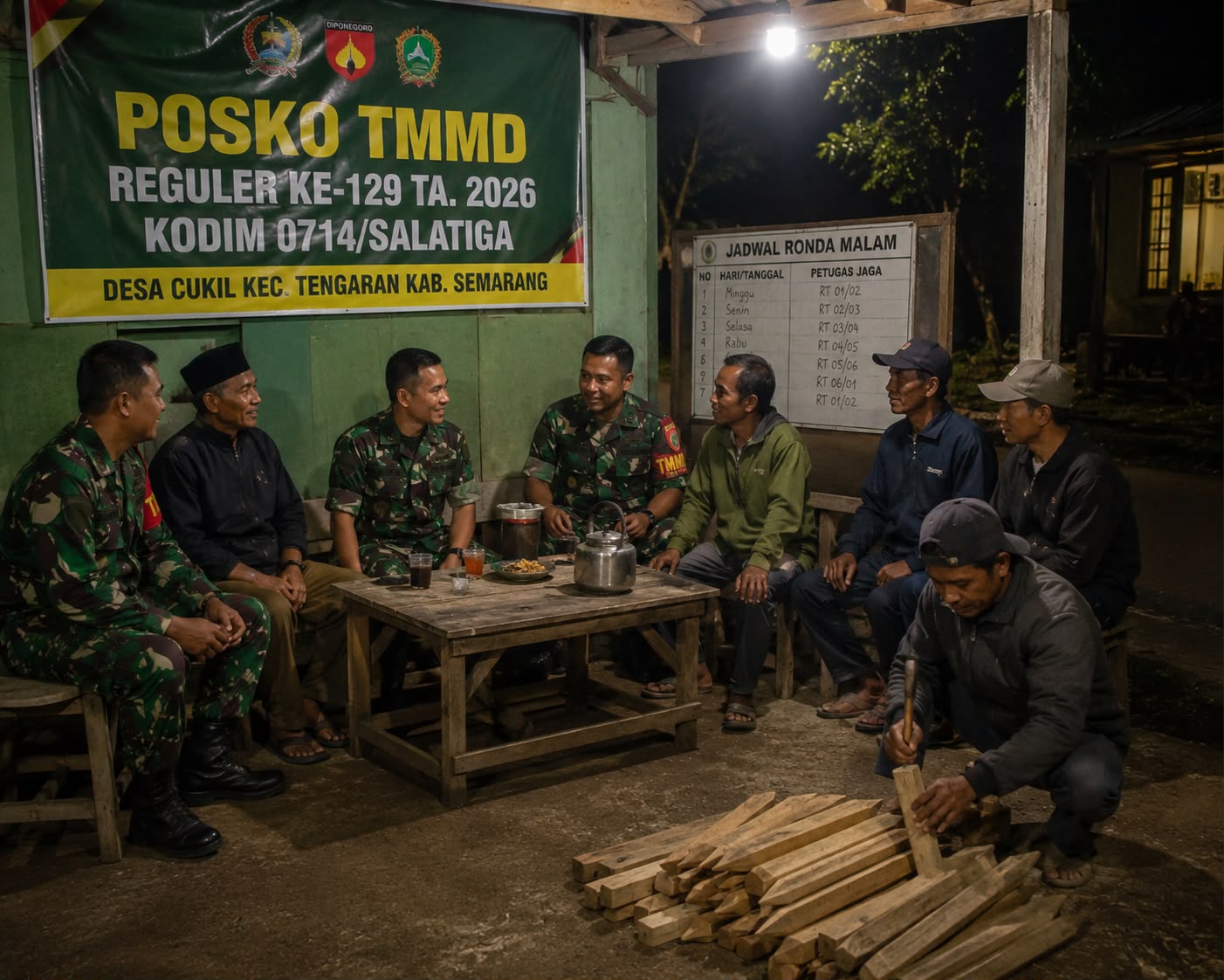 Bersama TNI Rakyat Kuat dan Aman