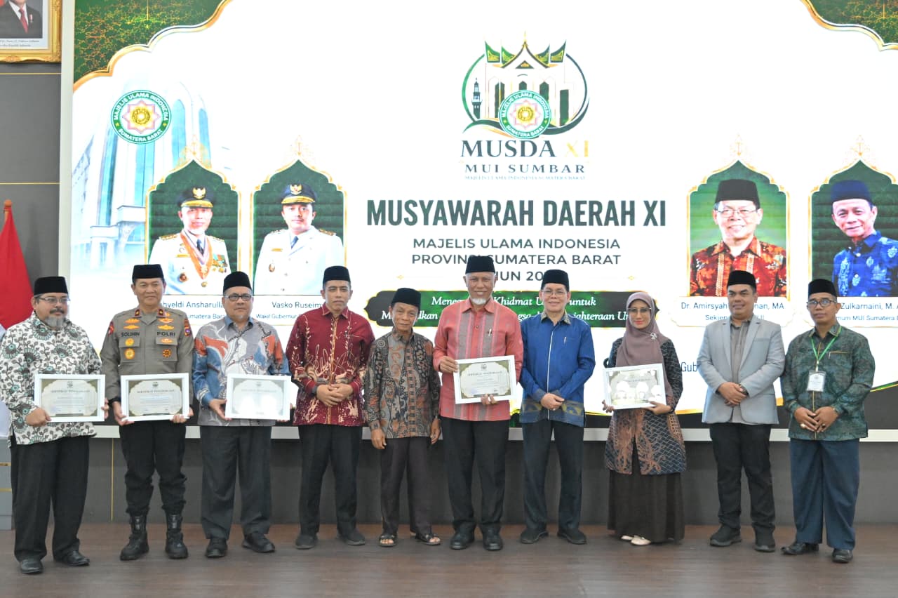 Buka Musda XI MUI Sumatera Barat, Gubernur Mahyeldi Ansharullah Ajak Ulama Bersinergi Menjaga Nilai ABS-SBK