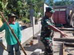 Dedikasi di Setiap Progres, Pengawasan Kapten inf Sofyan Amirudin pada pembangunan RTLH di Desa Cukil