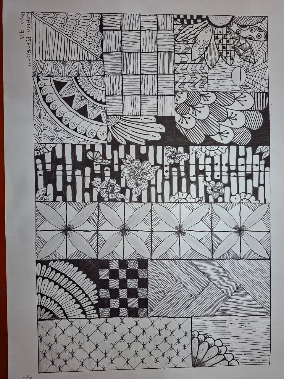 Diantara Karya mahasiswa berupa “Doodle art