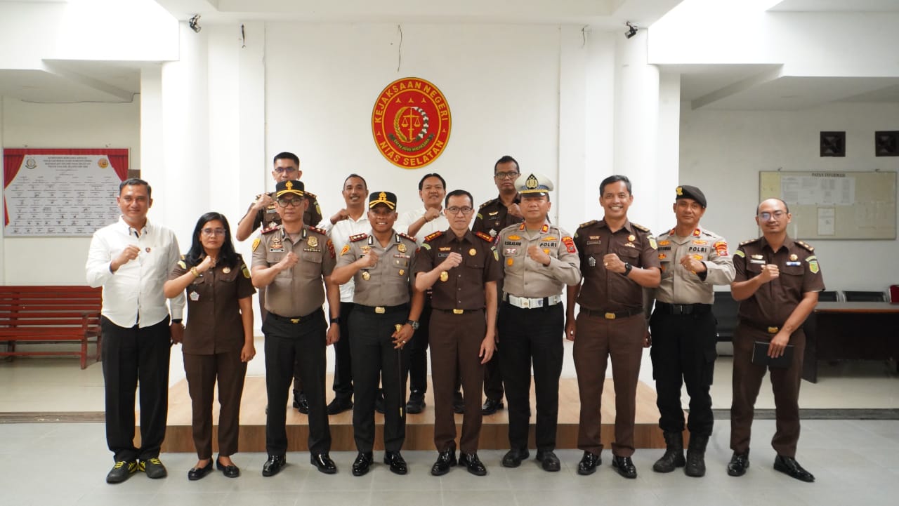Kapolres Nias Selatan Perkuat Sinergitas Lewat Silaturahmi ke Kejaksaan Negeri Jaga Stabilitas Daerah