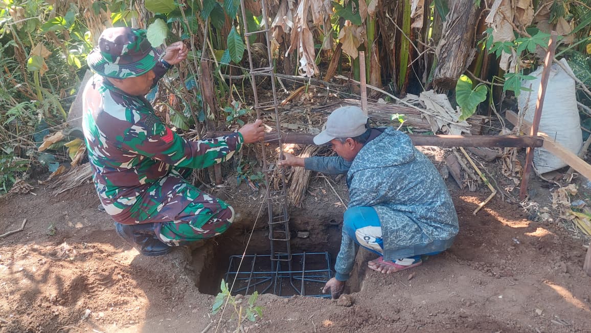 Satgas TMMD Reguler ke-129 Kodim 0714 Salatiga Buat Pondasi Kokoh Rumah Tidak Layak Huni Sri Wudiyatun