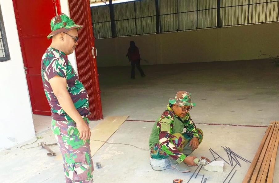 Satgas TMMD ke-129 Kodim 0813 Bojonegoro Pastikan Musholla Rest Area Kesongo Berdiri Kokoh