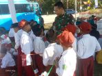 Siswa - Siswi Sekolah Dasar Desa Cukil Semangat Pada Acara Pembukaan TMMD Reg ke 129 Tahun 2026 Siswa - Siswi Sekolah Dasar Desa Cukil Semangat Pada Acara Pembukaan TMMD Reg ke 129 Tahun 2026