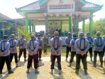 TMMD 129 Kodim 0813 Bojonegoro, Linmas Kesongo Siap Siaga, TNI Turun Tangan Asah Kemampuan Baris Berbaris