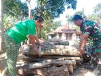 TMMD Reguler ke-129 Kodim 0714 Salatiga, Kayu Bakar, Kumpul Rupiah Demi Masa Depan Cerah di desa Cukil