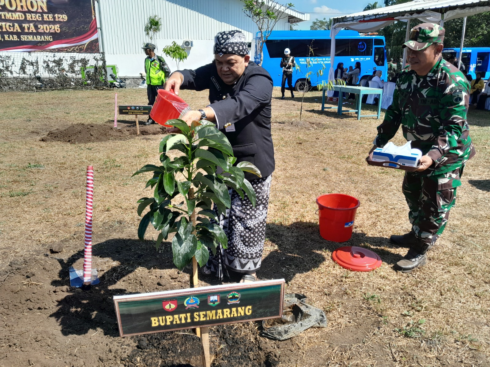 TMMD Reguler ke-129 Tahun 2026, Pohon "Cinta" Bupati Semarang Ngesti Nugraha untuk Desa Cukil