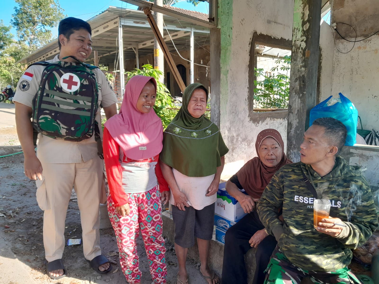 TMMD Reguler ke-129 Tahun 2026, Satgas dan Tenaga Kesehatan Sosialisasi Bugar dan Sehat di masa Lansia.