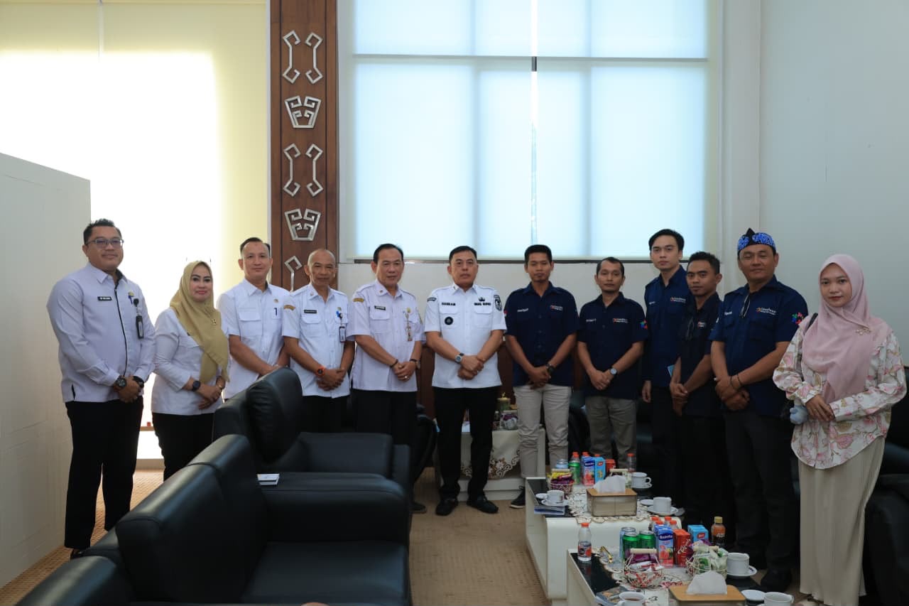 Wakil Bupati Tulang Bawang Hankam Hasan Terima Audiensi Program Open Desa Menuju Desa Cerdas