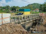 Bupati Eka Putra Bersama Forkopimda Meninjau Lokasi Pembangunan dan Rehabilitasi Infrastruktur Pascabencana Galodo