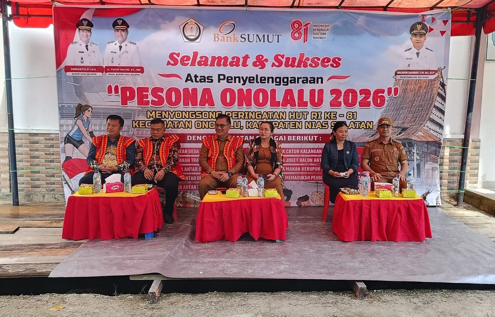 Bupati Nias Selatan Buka Kegiatan Pesona ONOLALU Dalam Menyongsong HUT Kemerdekaan Republik Indonesia ke-81 Tahun 2026