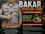 Cuaca Semakin Panas, Kapolres Dharmasraya AKBP Kartyana Widyarso Wardoyo Putro Ingatkan Warga Untuk Tidak Lakukan Pembakaran Hutan