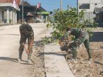 Merajut Asa di Dusun Krebet, Satgas TMMD ke-129 Kodim 0813 Bojonegoro dan Warga Kompak Perkuat Drainase