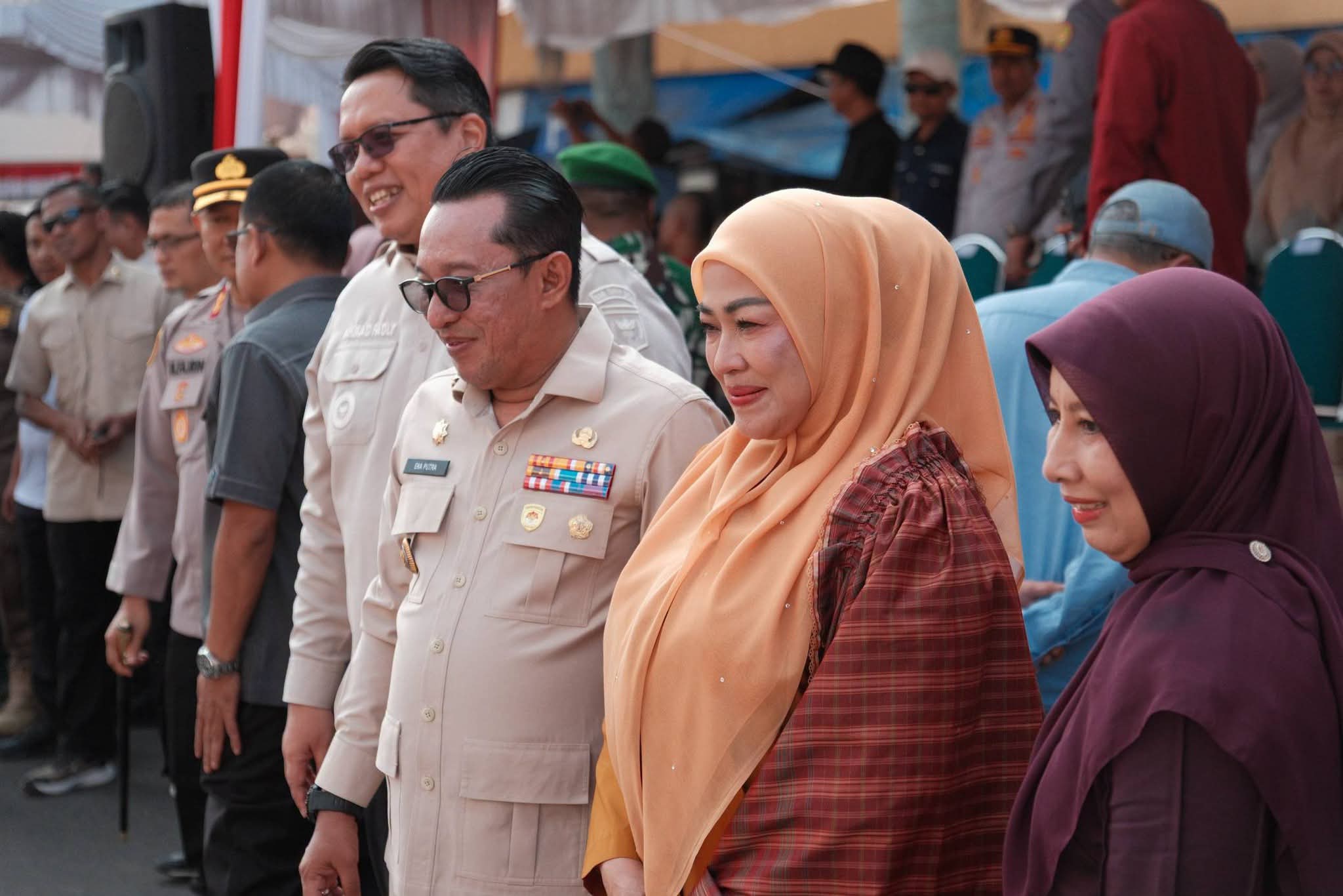 Pawai Alegoris HUT ke-81 Republik Indonesia di Batusangkar Meriah