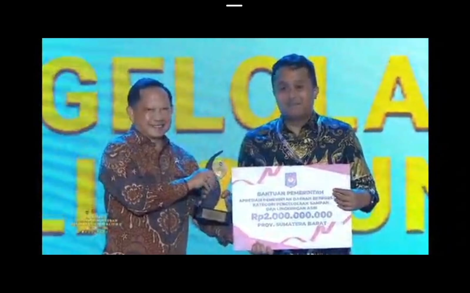 Sumatera Barat Raih Dua Penghargaan Pemda Berprestasi 2026, Dapat Insentif Fiskal Rp3,5 Miliar