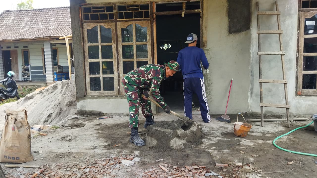TMMD Reguler ke-129 Kodim 0714 Salatiga, Dinding Asa Hampir Sempurna di Desa Cukil