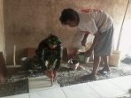 TMMD Reguler ke-129 Kodim 0714 Salatiga, Keramik Mulai Terpasang, Impian Bapak Imam Sukayat Mendekati Kenyataan TMMD Reguler ke-129 Kodim 0714 Salatiga, Keramik Mulai Terpasang, Impian Bapak Imam Sukayat Mendekati Kenyataan