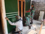 TMMD Reguler ke-129 Kodim 0714 Salatiga, Sentuhan Indah Pengecatan dan Pembuatan Lis, Rumah Pak Sunarji Tampil Segar dan Menawan