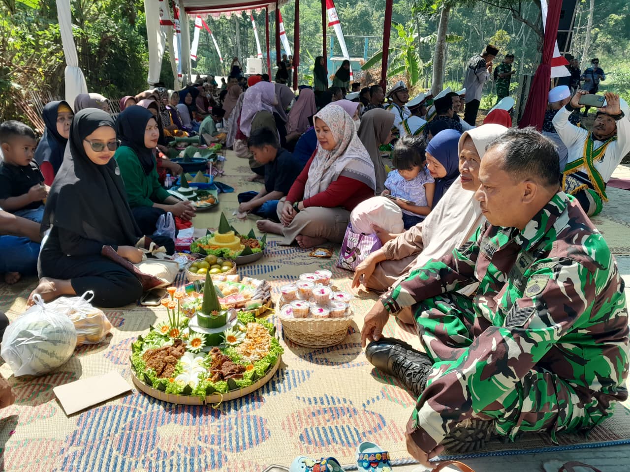 Tasyakuran Penutupan TMMD Reguler ke-129 Kodim 0714 Salatiga, Warga Desa Cukil Bersuka Cita