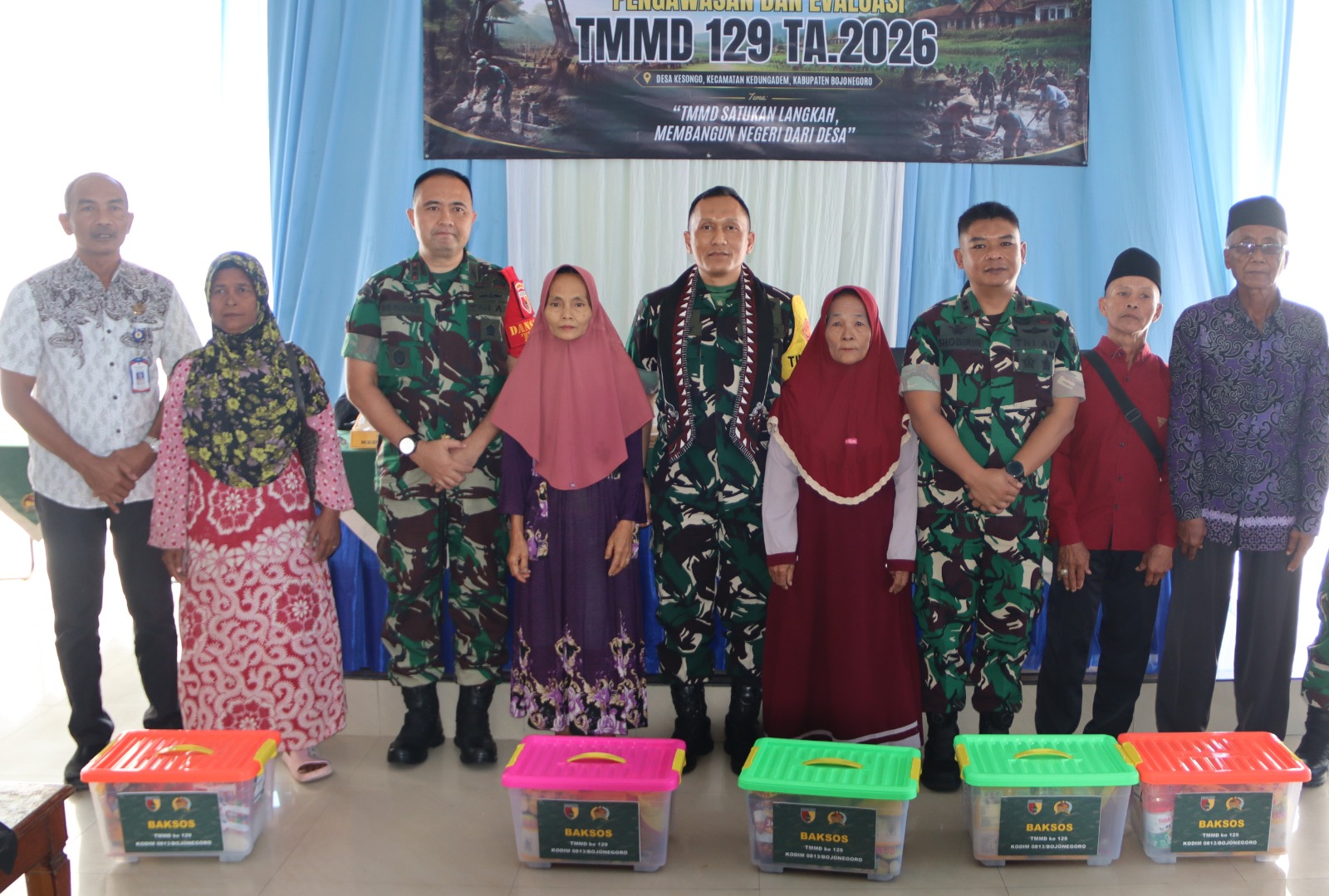 Tim Wasev TMMD ke-129 Kodim 0813 Bojonegoro Bawa Tali Asih dan Harapan untuk Warga Kesongo