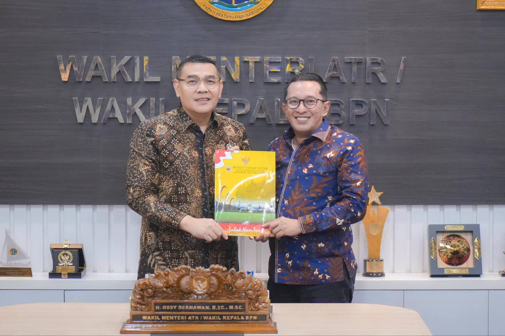 Bupati Eka Putra Koordinasikan Verval LP2B dan LBS ke Kementerian ATR