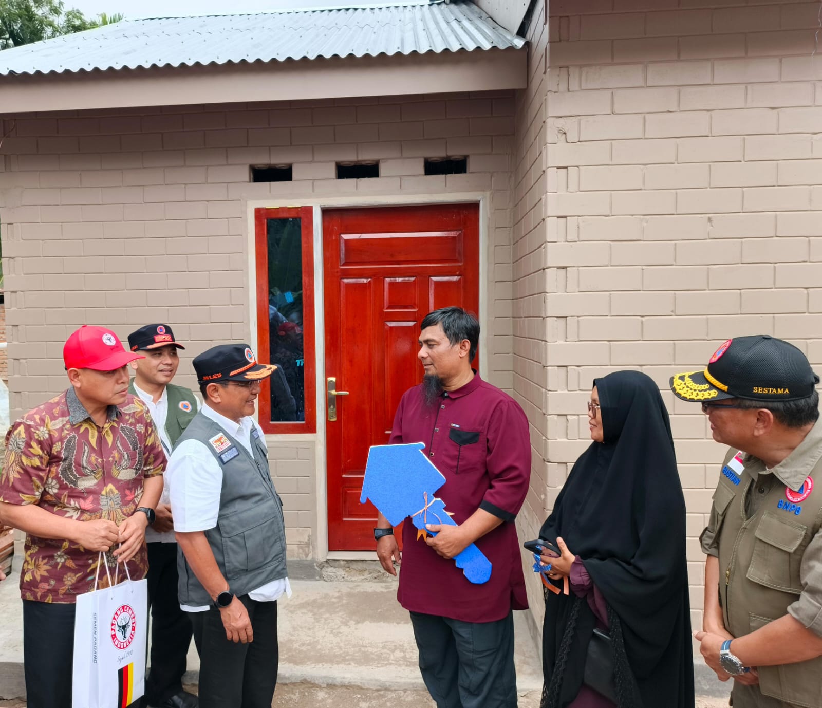 Harapan Korban Bencana Mulai Terwujud, Pemerintah Kabupaten Padang Pariaman Resmikan Rumah Contoh Hunian Tetap