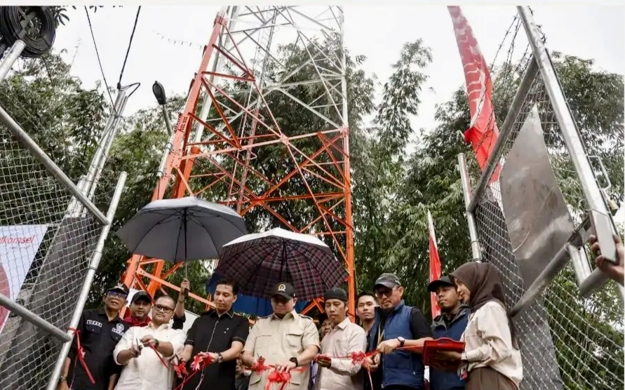 Tower BTS Telkomsel Resmi Beroperasi di Talawi Mudiak