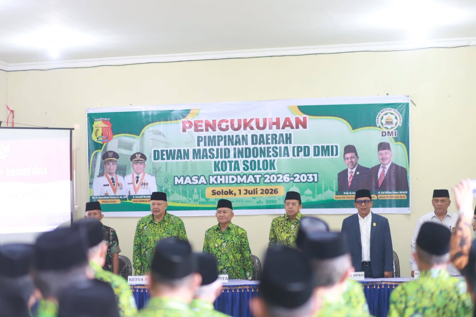 Wawako Suryadi Nurdal Hadiri Pengukuhan Zul Elfian Umar sebagai Ketua DMI Kota Solok Periode 2026–2031