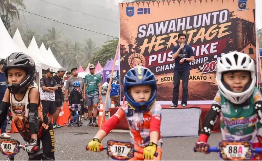 250 Anak dari Empat Provinsi Ramaikan Sawahlunto Heritage Pushbike Championship 2026