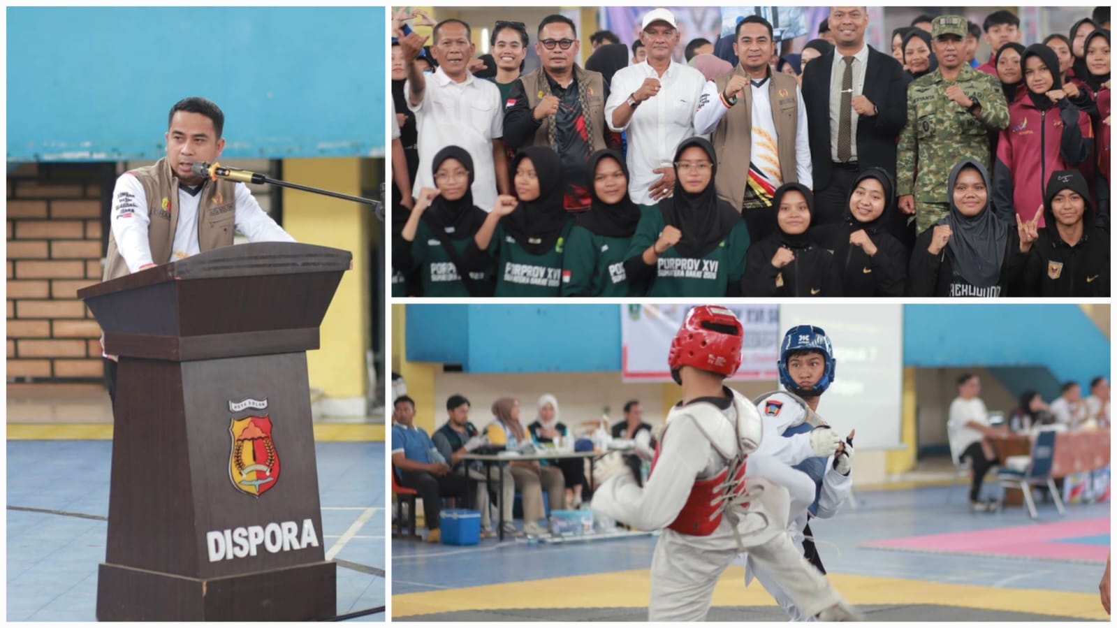 332 Atlit Taekwondo Ramaikan Porprov XVI Sumbar 2026 di Kota Solok
