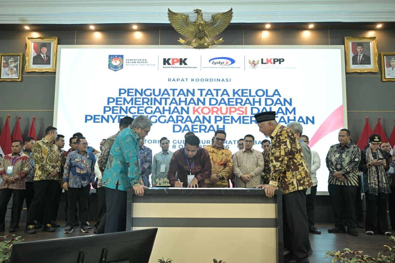 Gubernur Mahyeldi Ansharullah Tegaskan Komitmen Sumatera Barat Perkuat Tata Kelola Pemerintahan dan Pencegahan Korupsi