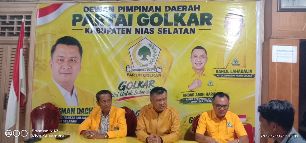 Idealisman Dachi Resmi Maju di Musda DPD Partai Golkar Nias Selatan Periode 2025-2030