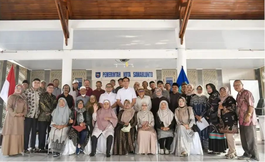 Wali Kota Sawahlunto Riyanda Putra Silaturahmi dengan PWRI, Himpun Masukan Purna Bakti untuk Penguatan Pemerintahan
