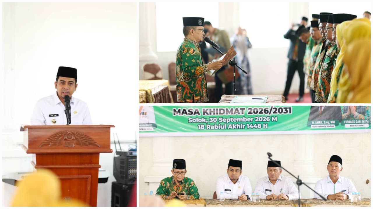 Wali Kota Solok Ramadhani Kirana Putra Kukuhkan Pengurus DPC FKDT Masa Khidmat 2026–2031