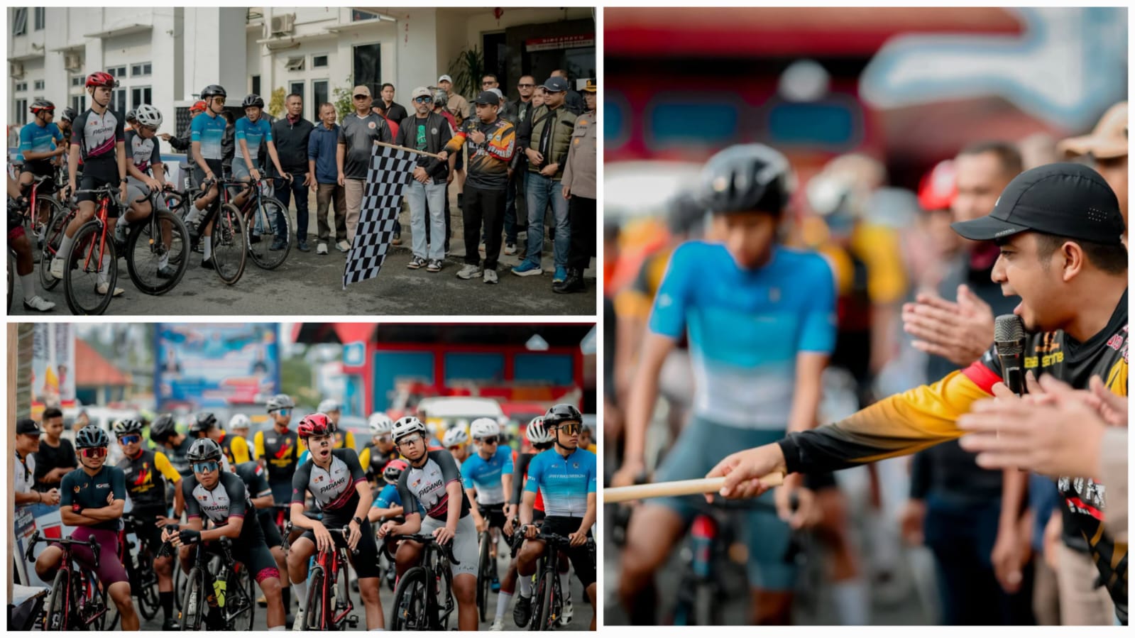 Wali Kota Solok Ramadhani Kirana Putra Lepas Start Road Race PORPROV XVI Sumbar, Atlit Adu Kecepatan Menuju Payo