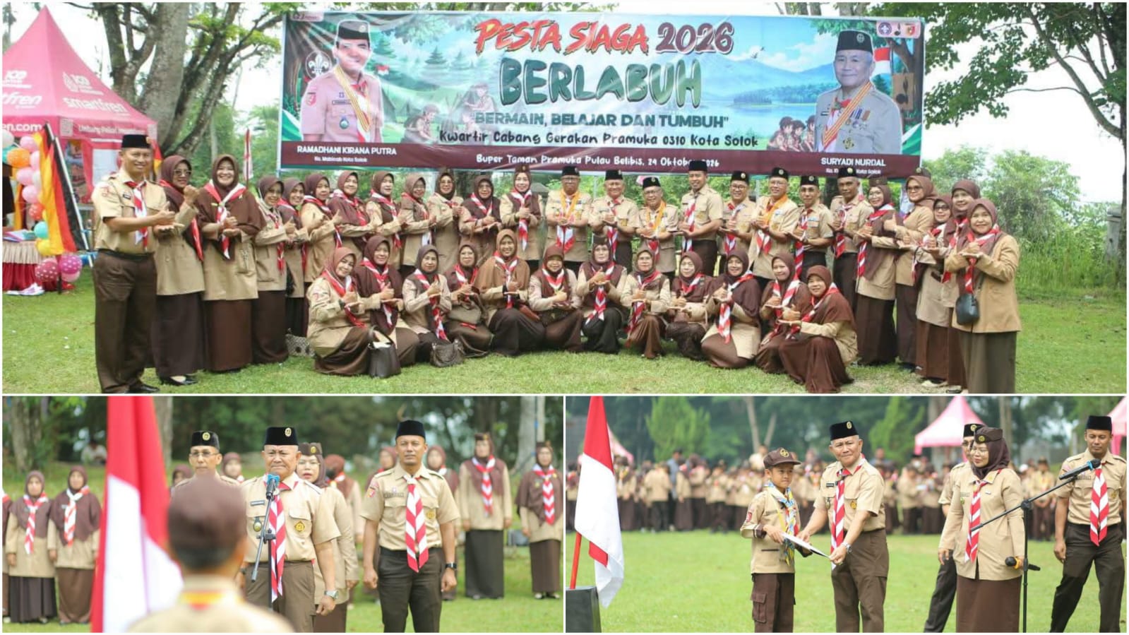 Wawako Suryadi Nurdal Buka Pesta Siaga Kwarcab Pramuka Kota Solok 2026, Tekankan Pentingnya Pembentukan Karakter Sejak Dini